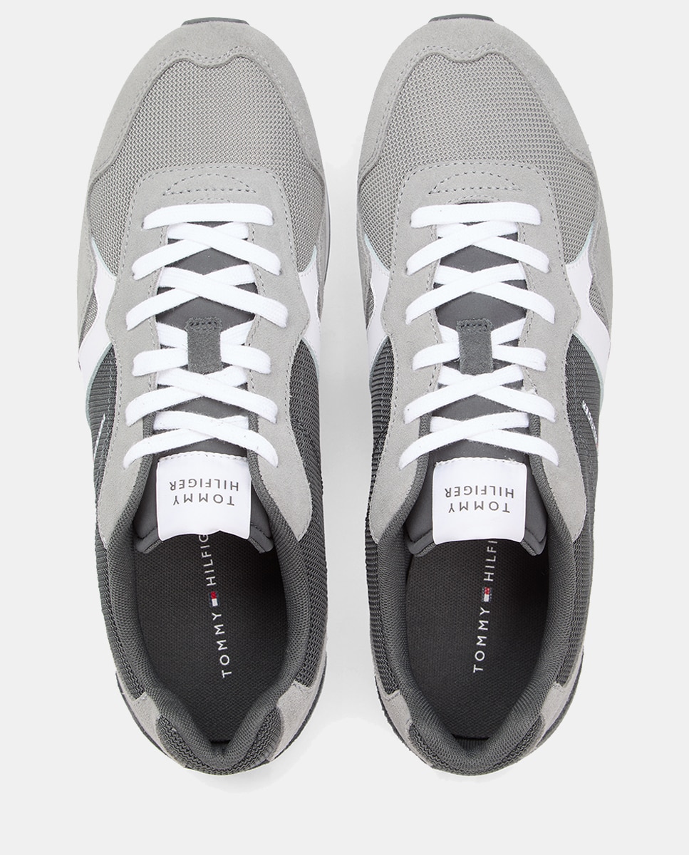 Sapatilhas Runner Retro Mix Cinzento-5