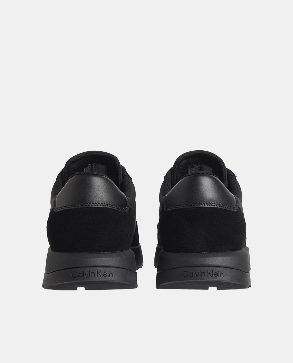 Sapatilhas Runner de Nylon com Croute Preto-4
