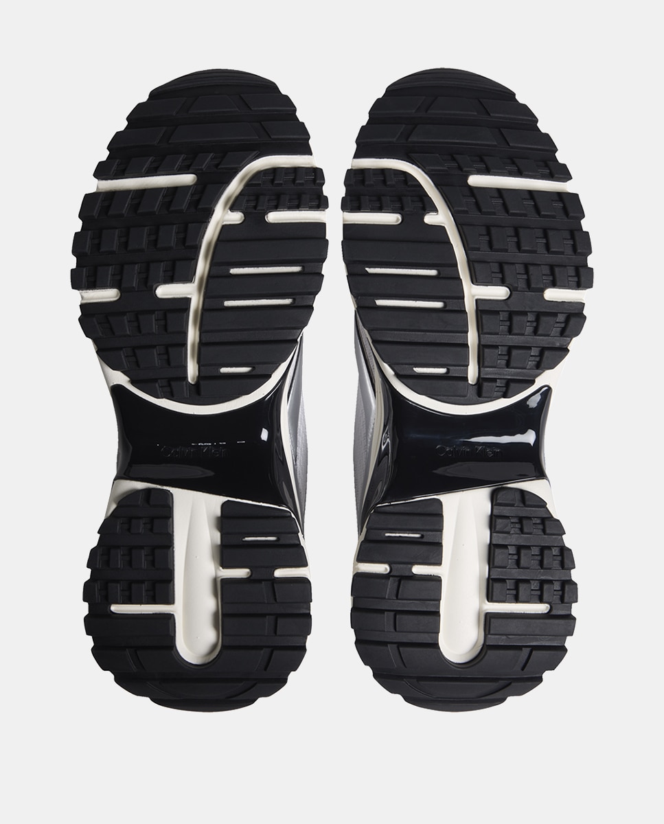 Sapatilhas Runner de Mesh Prata-5