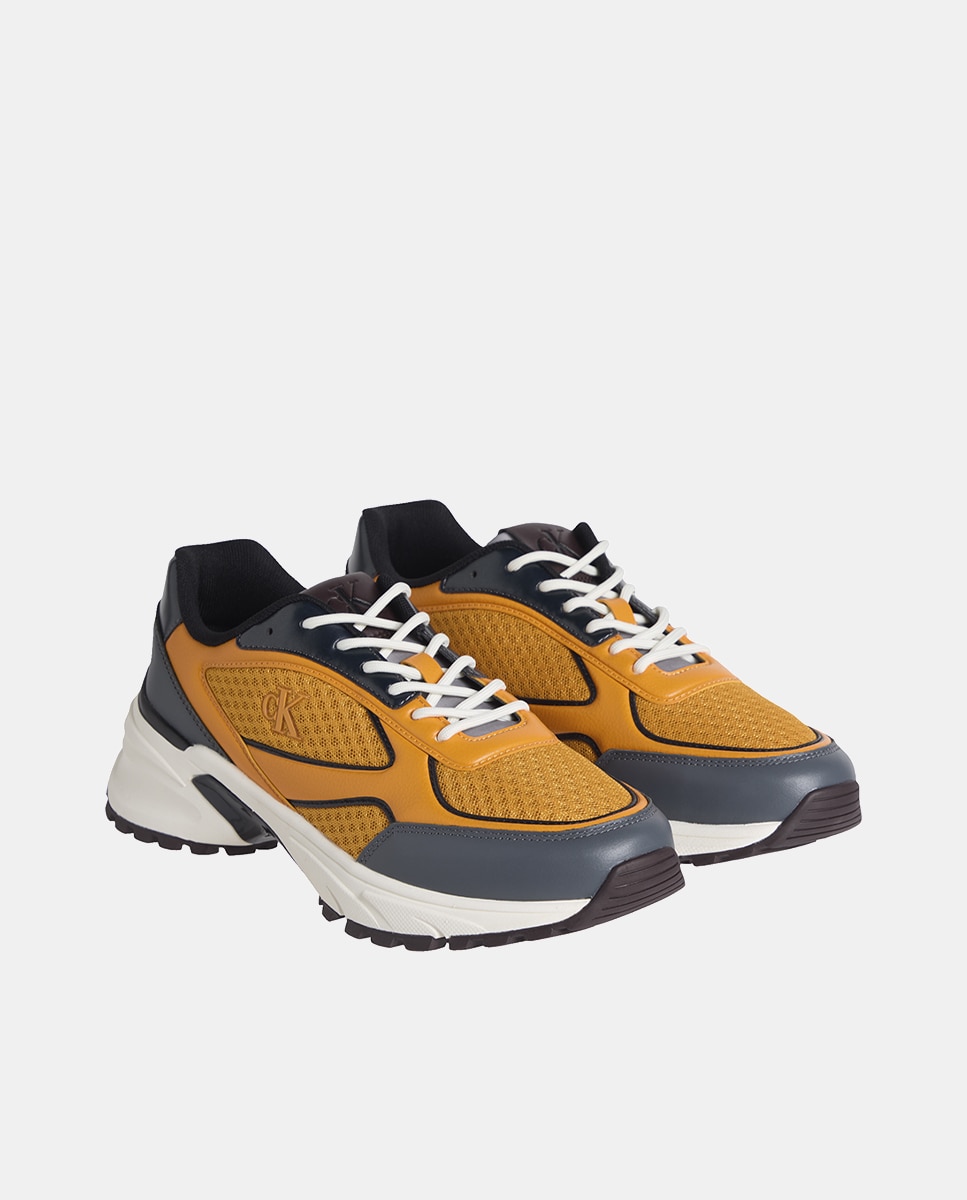 Sapatilhas Runner de Mesh Laranja-2