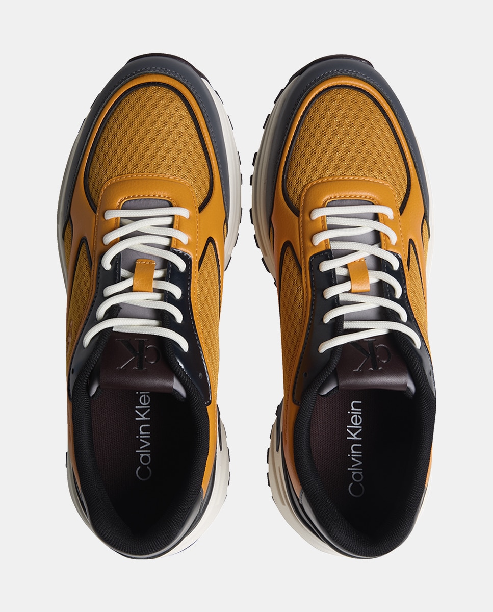 Sapatilhas Runner de Mesh Laranja-3