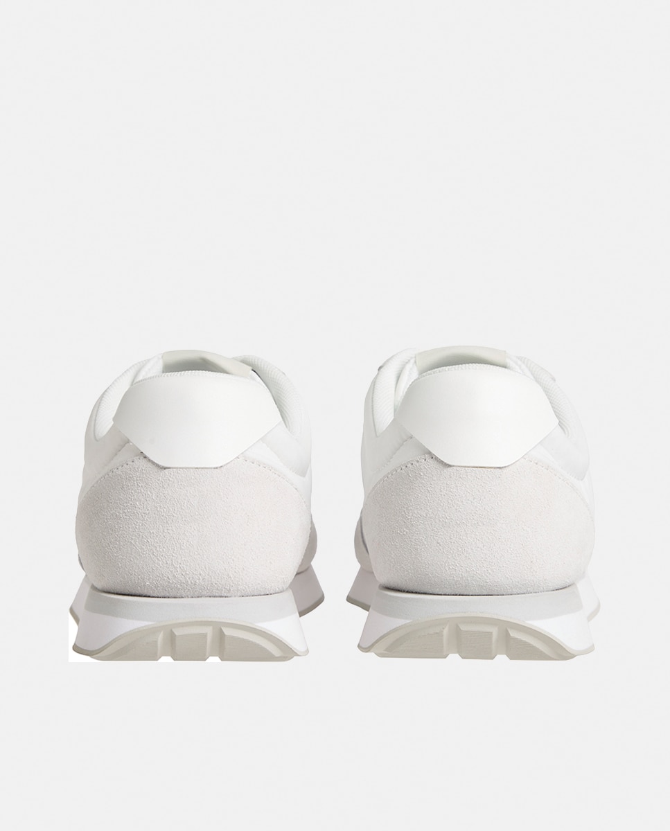 Sapatilhas Runner de Nylon e Croute Branco-4