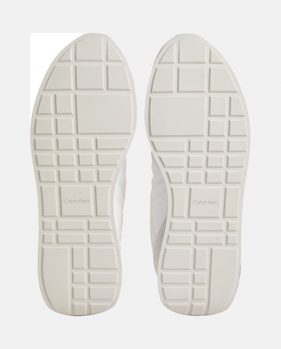 Sapatilhas Runner de Nylon e Croute Branco-5