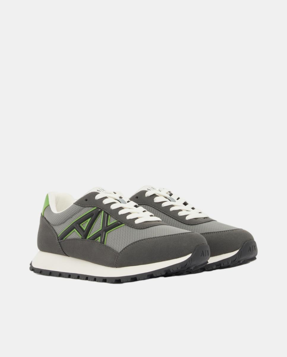 Sapatilhas Retro Runner com Logótipo Branco-2