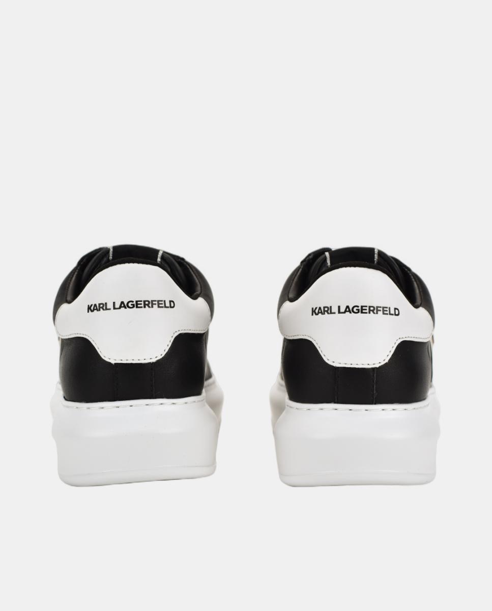 Sapatilhas Tipo Running em Pele Preto-3