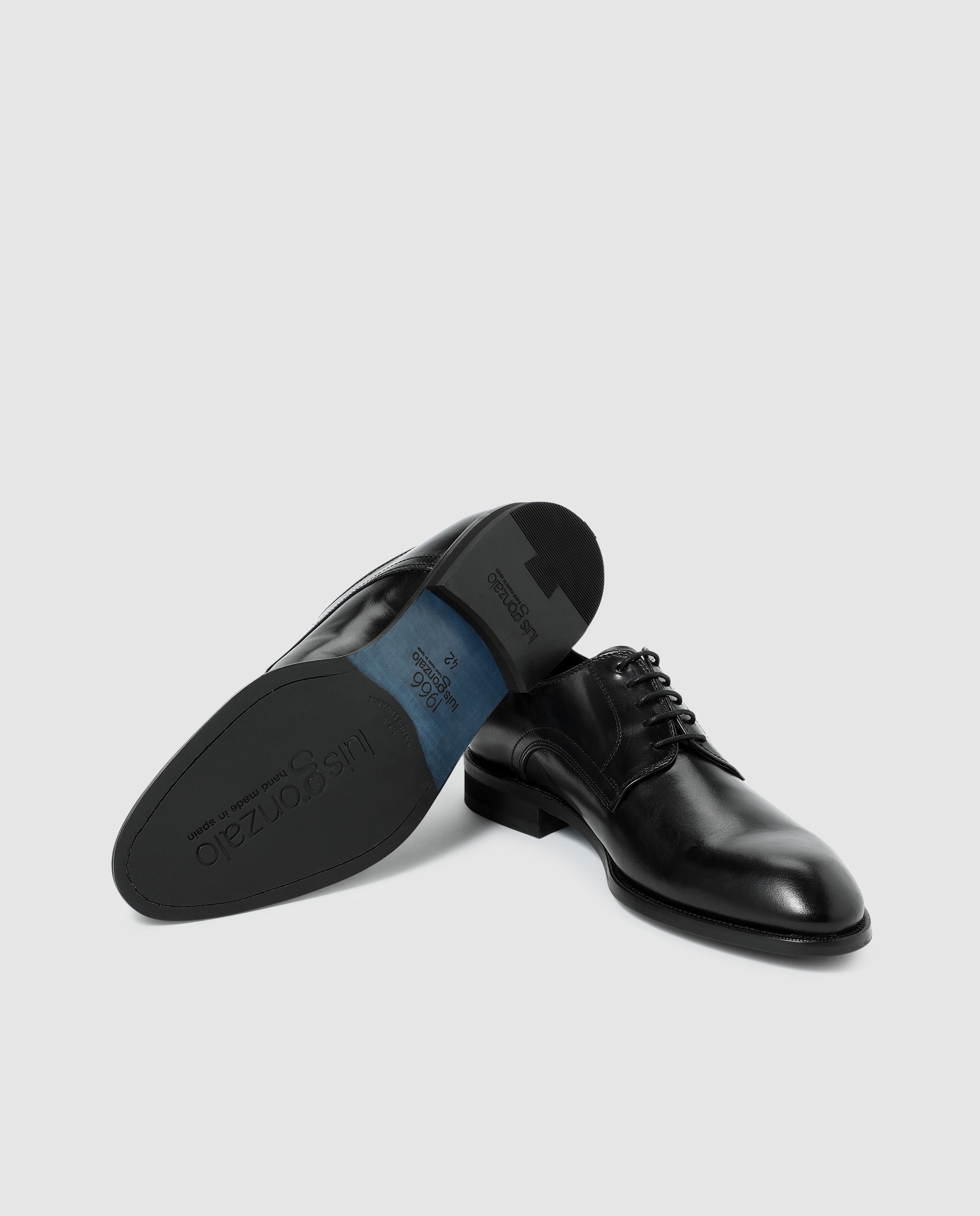 Sapatos de atacadores de homem Luis Gonzalo em pele preto Preto-2