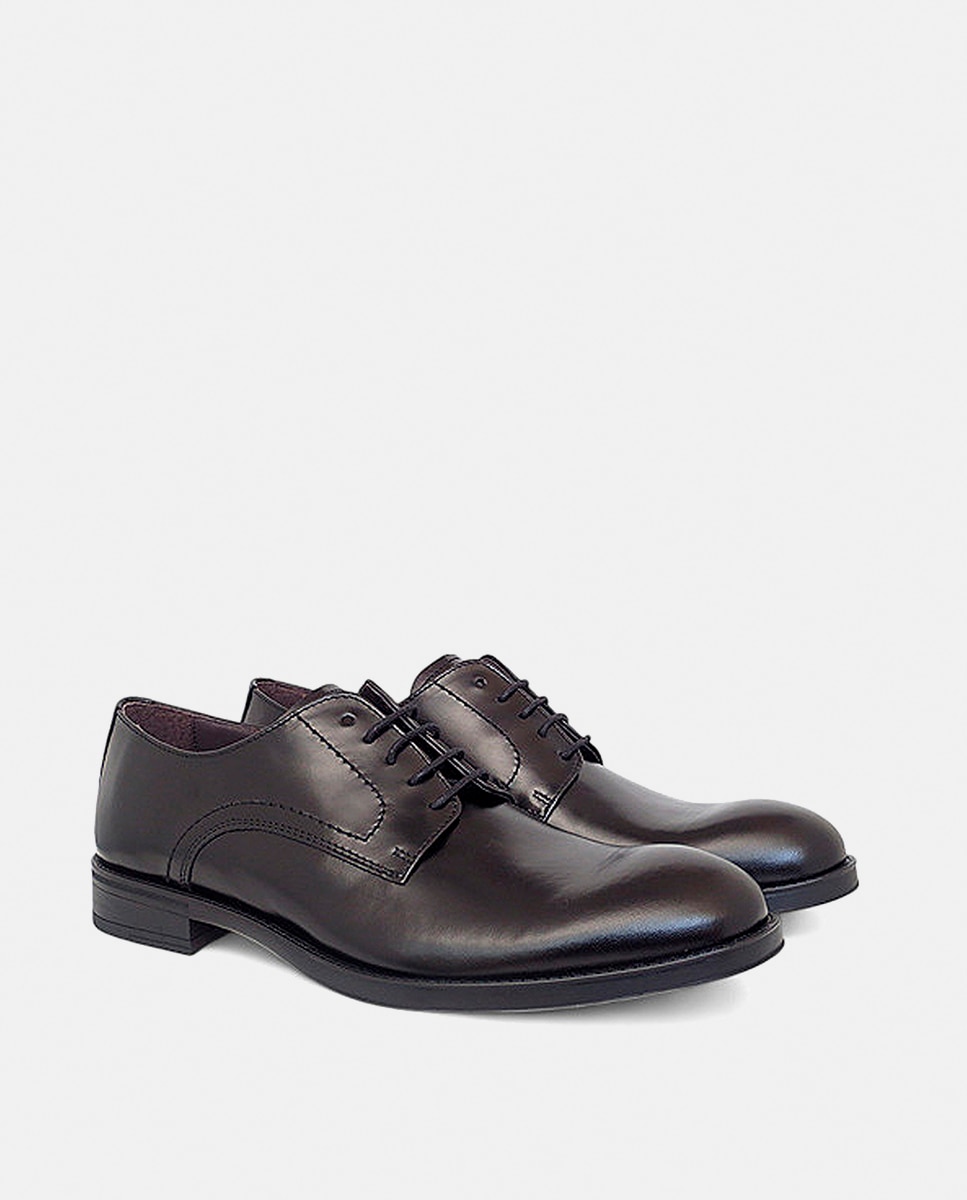 Zapato caballero blutcher piel - Luis Gonzalo - Negro Negro-2