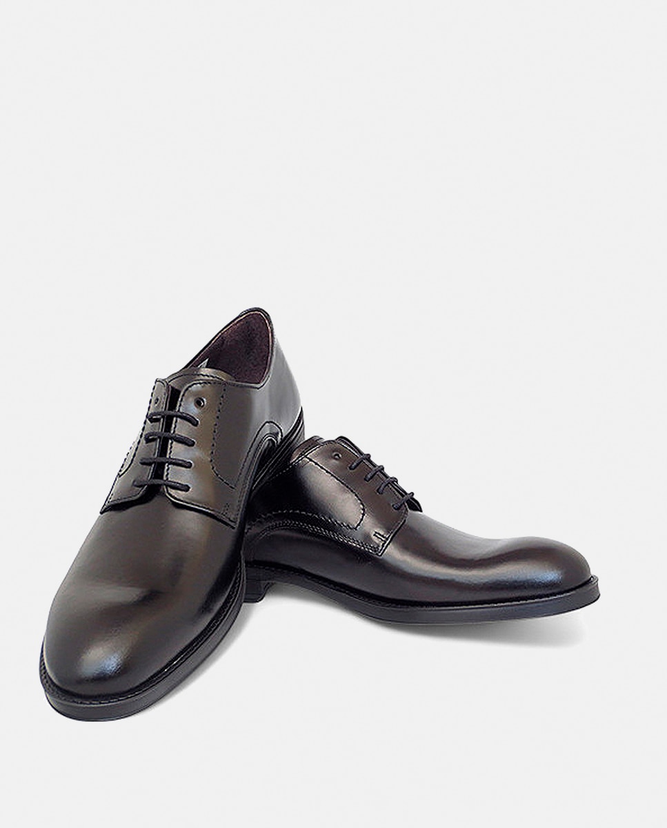 Zapato caballero blutcher piel - Luis Gonzalo - Negro Negro-3