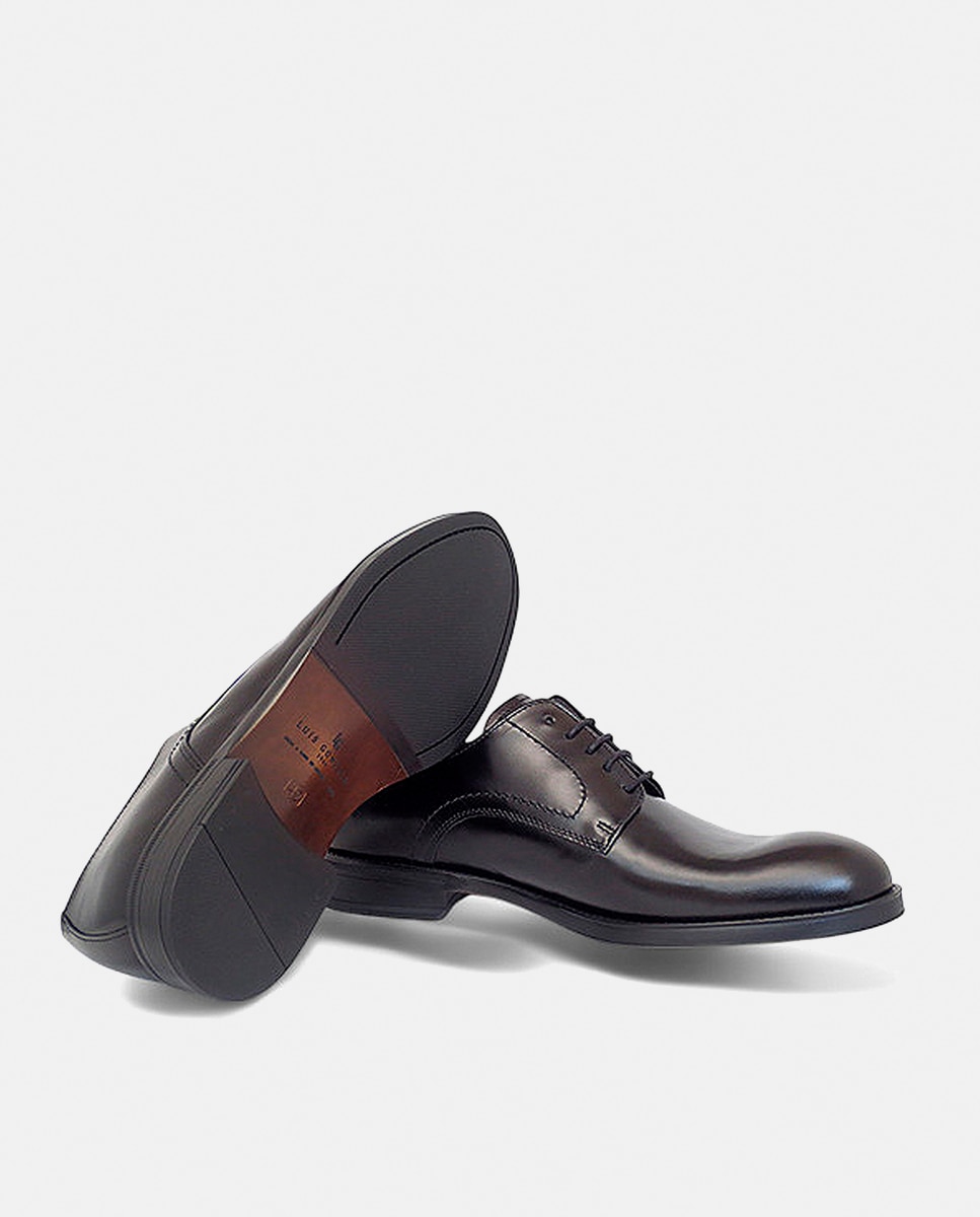 Zapato caballero blutcher piel - Luis Gonzalo - Negro Negro-4