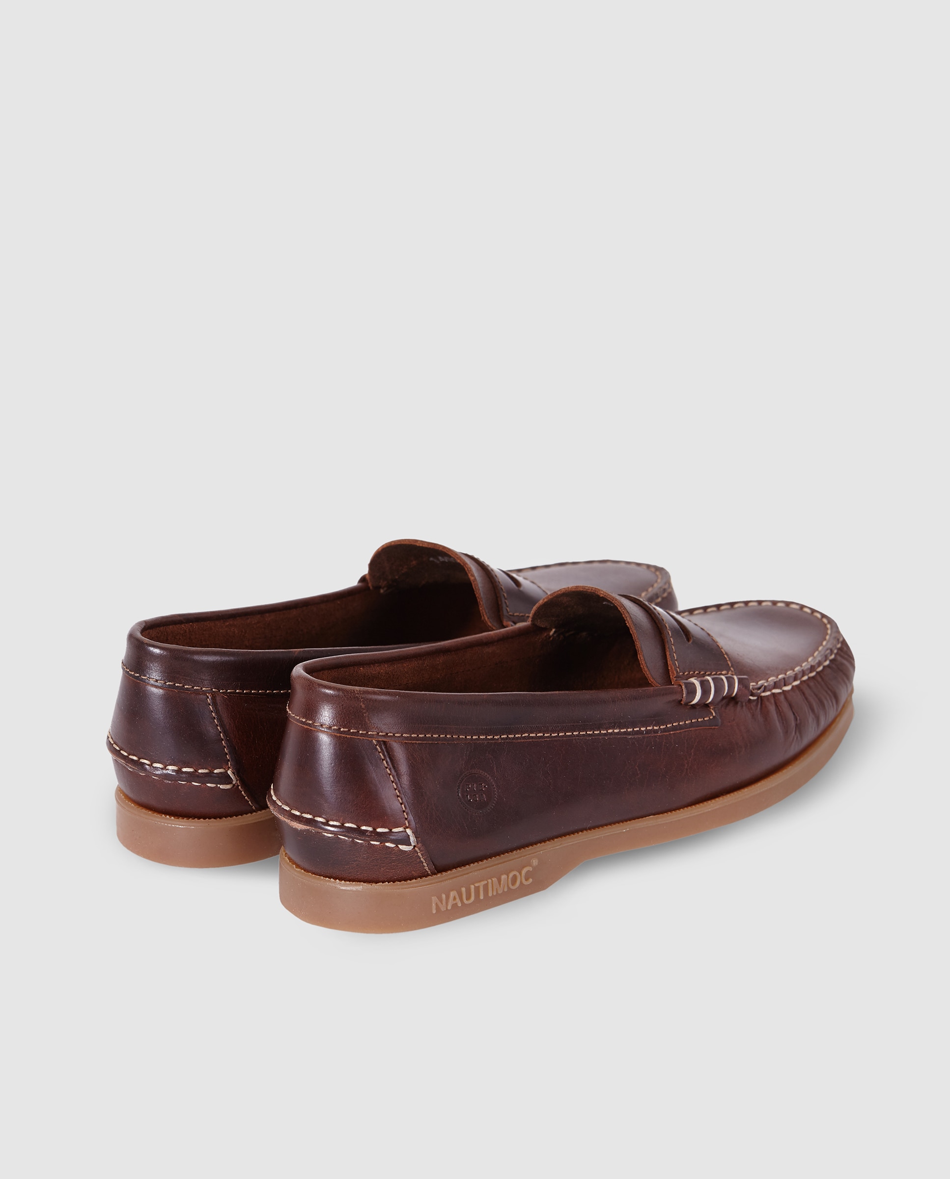 Mocassins de homem Pielsa em pele castanhos Castanho-3