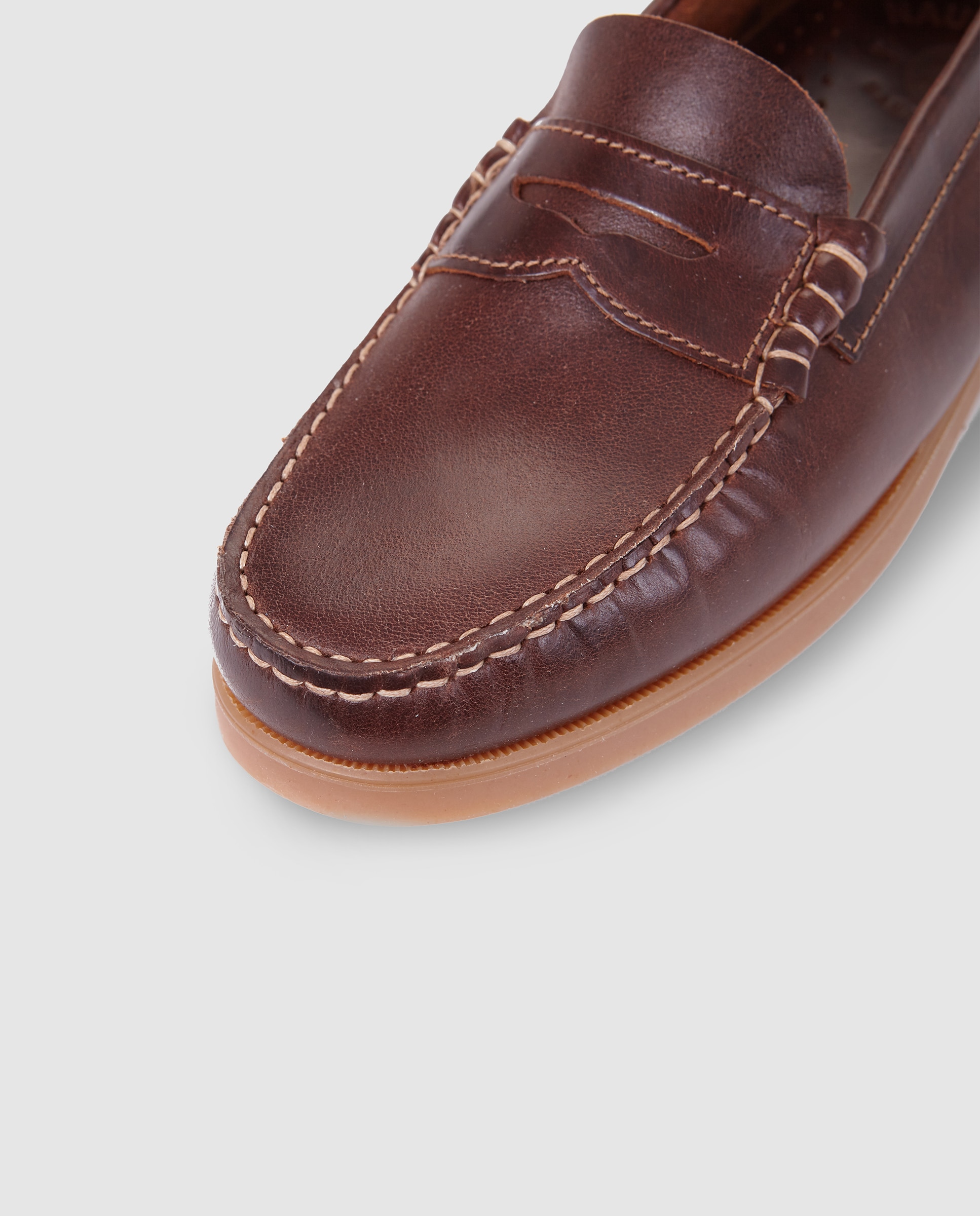 Mocassins de homem Pielsa em pele castanhos Castanho-5