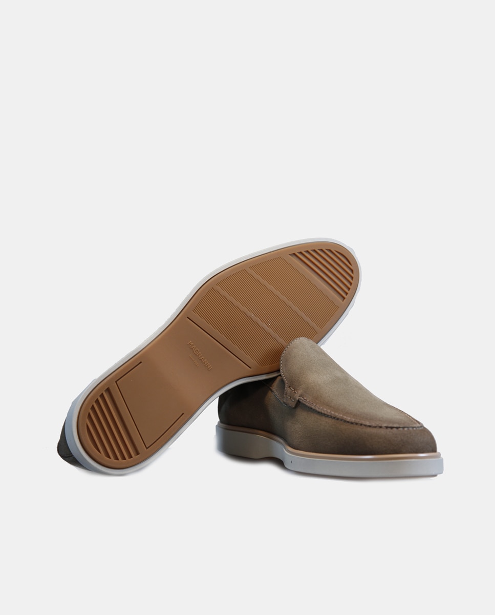 Imagen 2 de Mocasines de hombre en piel serraje - Magnanni - Topo Topo