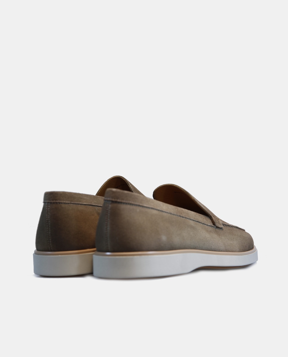 Imagen 3 de Mocasines de hombre en piel serraje - Magnanni - Topo Topo