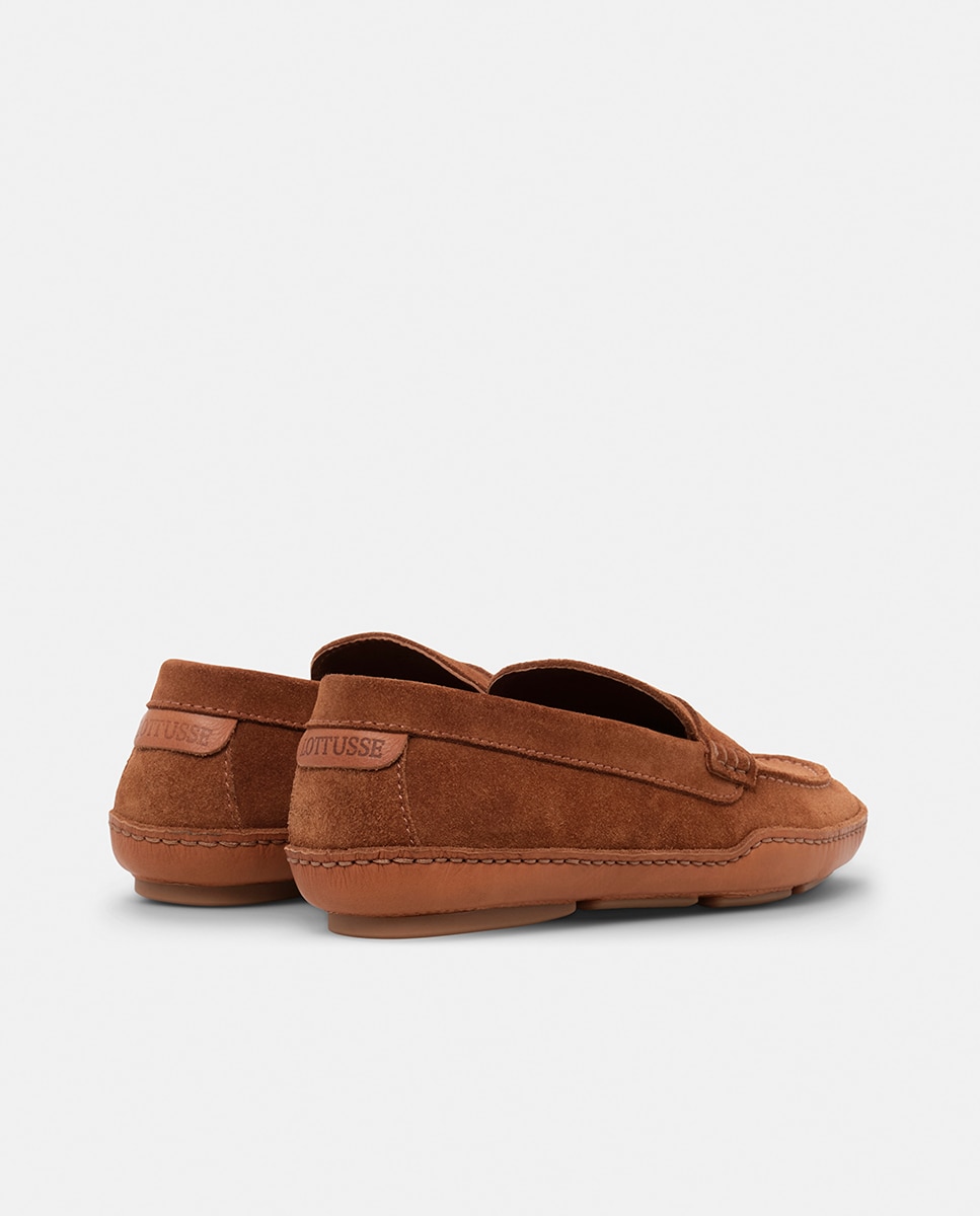 Mocassins de Camurça com Fita Couro-3