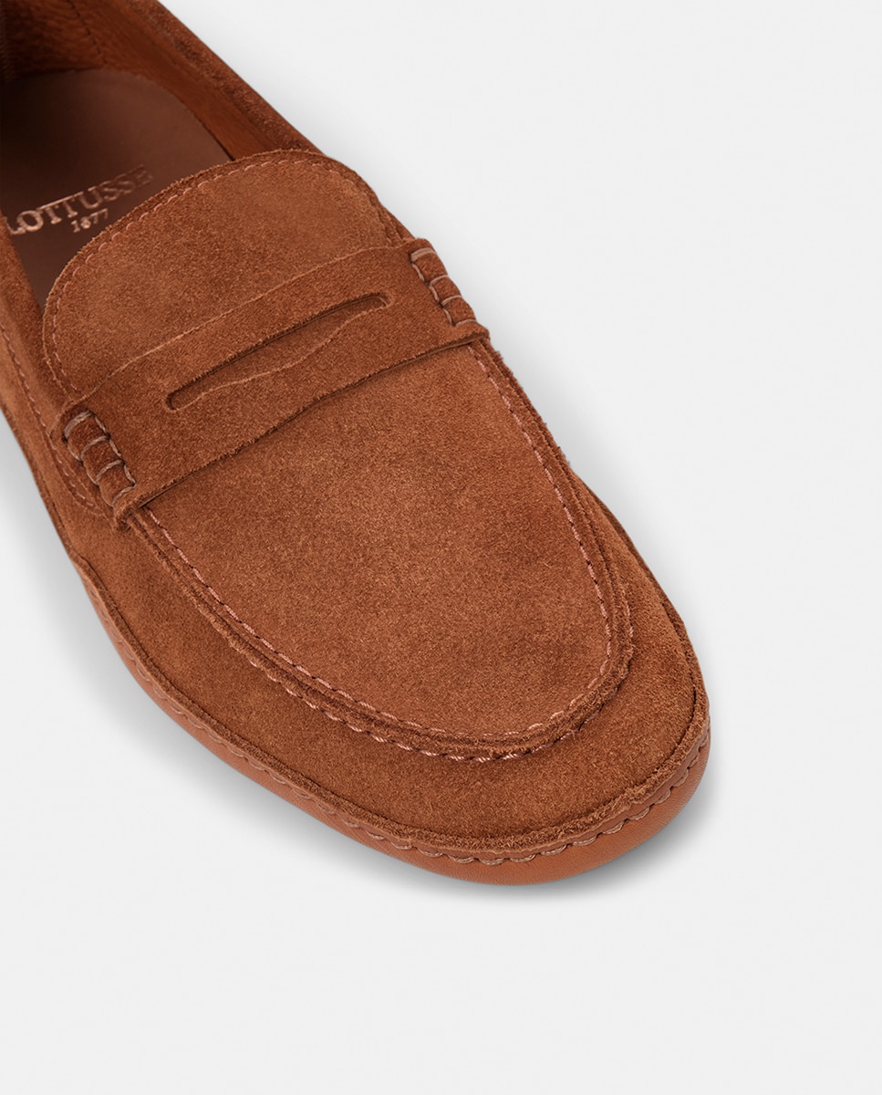 Mocassins de Camurça com Fita Couro-4