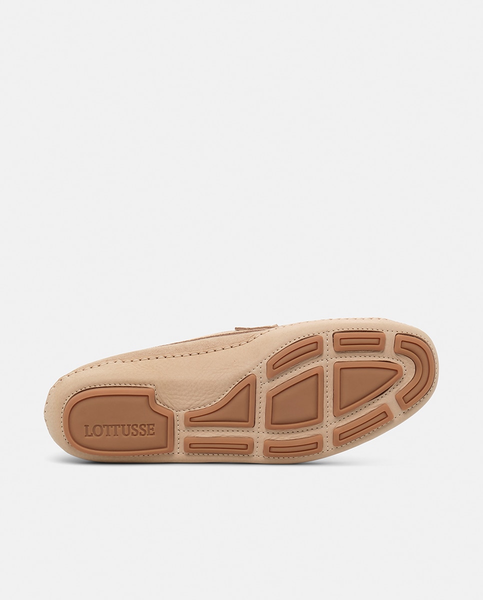 Mocassins de Camurça com Fita Castanho taupe-5