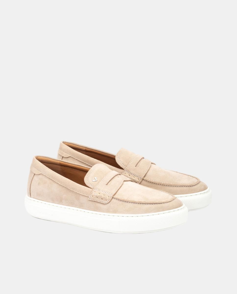 Mocassins em Pele - Bege Natural-2