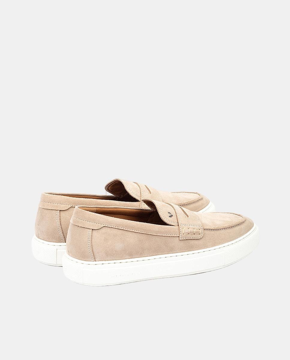 Mocassins em Pele - Bege Natural-3