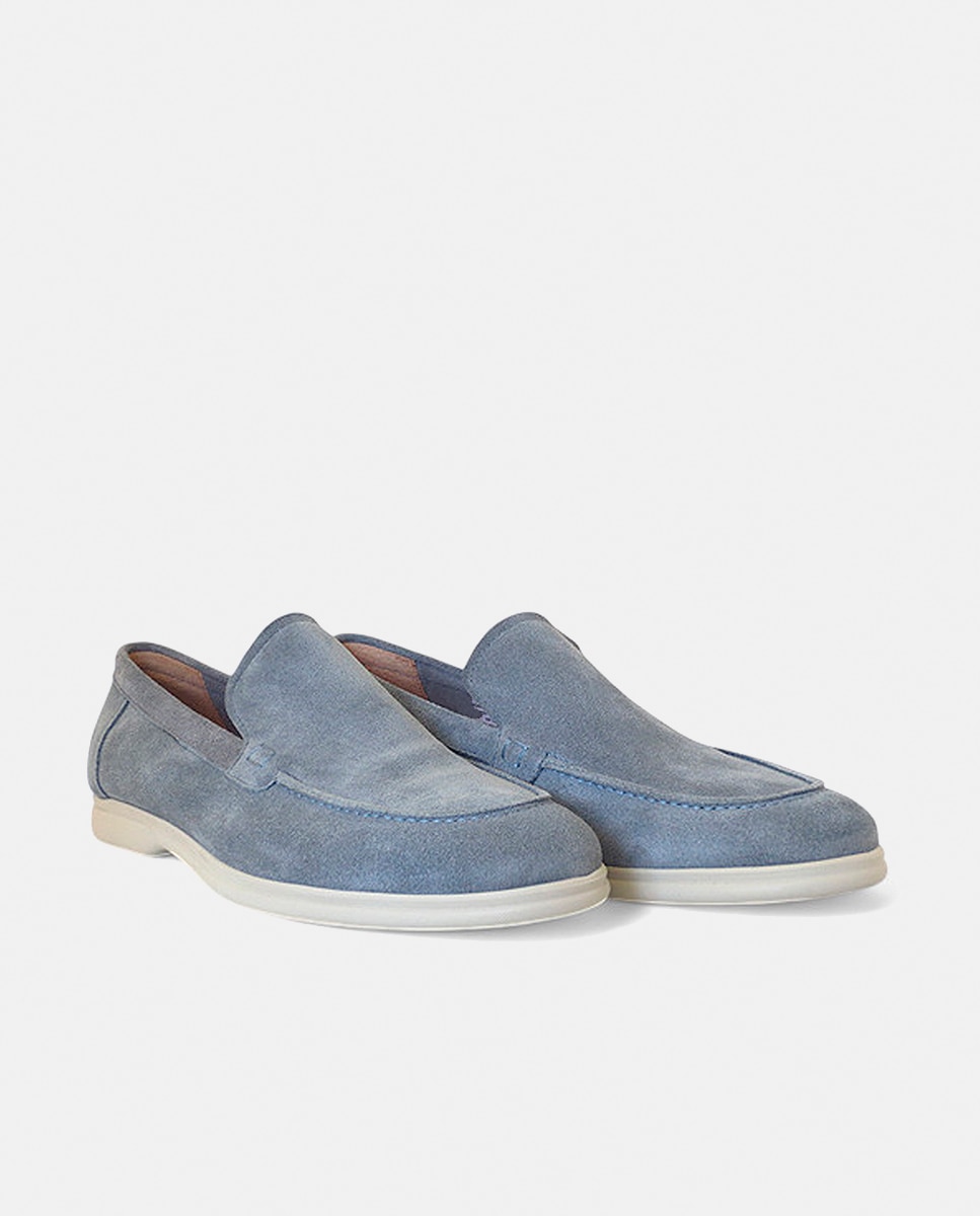 Sapatos Tipo Mocassins Azul-claro-2