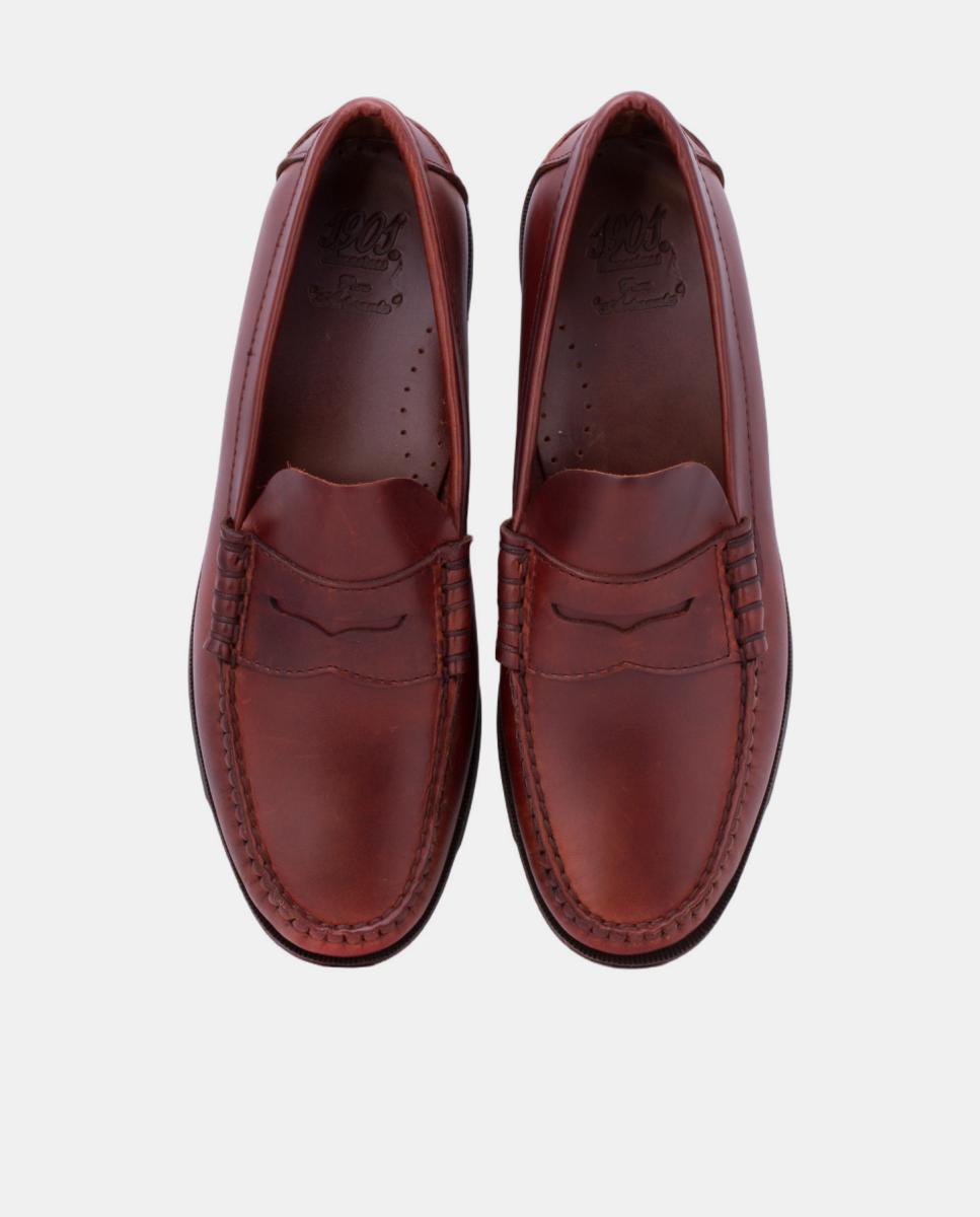 Mocassins de Travessão Ciclon Seahorse com Sola de Borracha Castanho-5