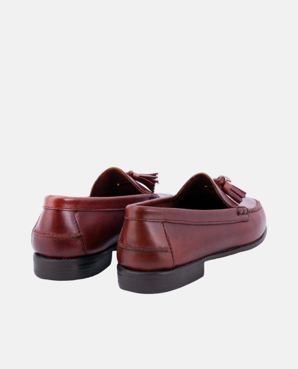 Mocassins Ciclon com Borlas e Sola de Borracha - Seahorse Castanho-escuro-2
