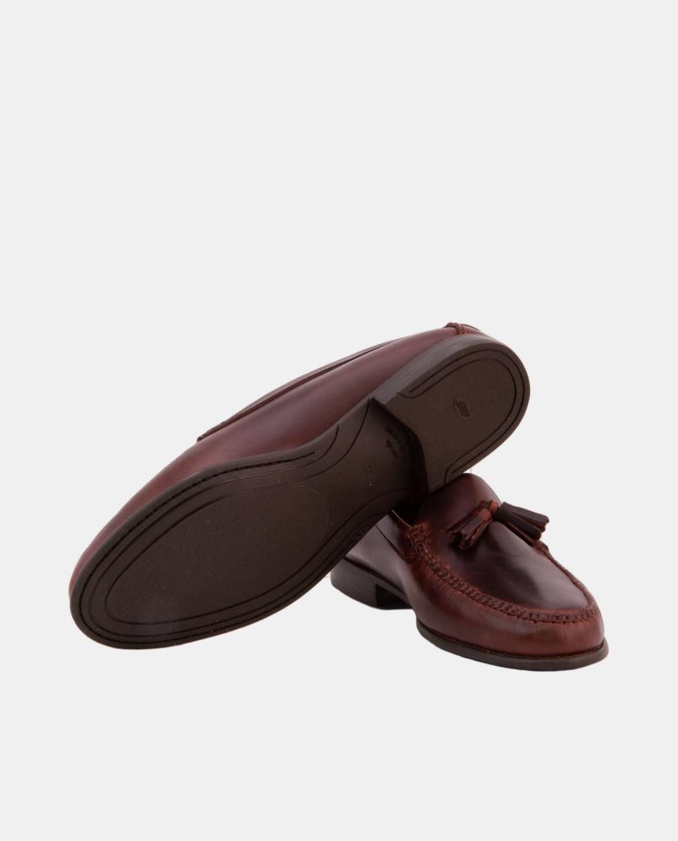 Mocassins Ciclon com Borlas e Sola de Borracha - Seahorse Castanho-escuro-3