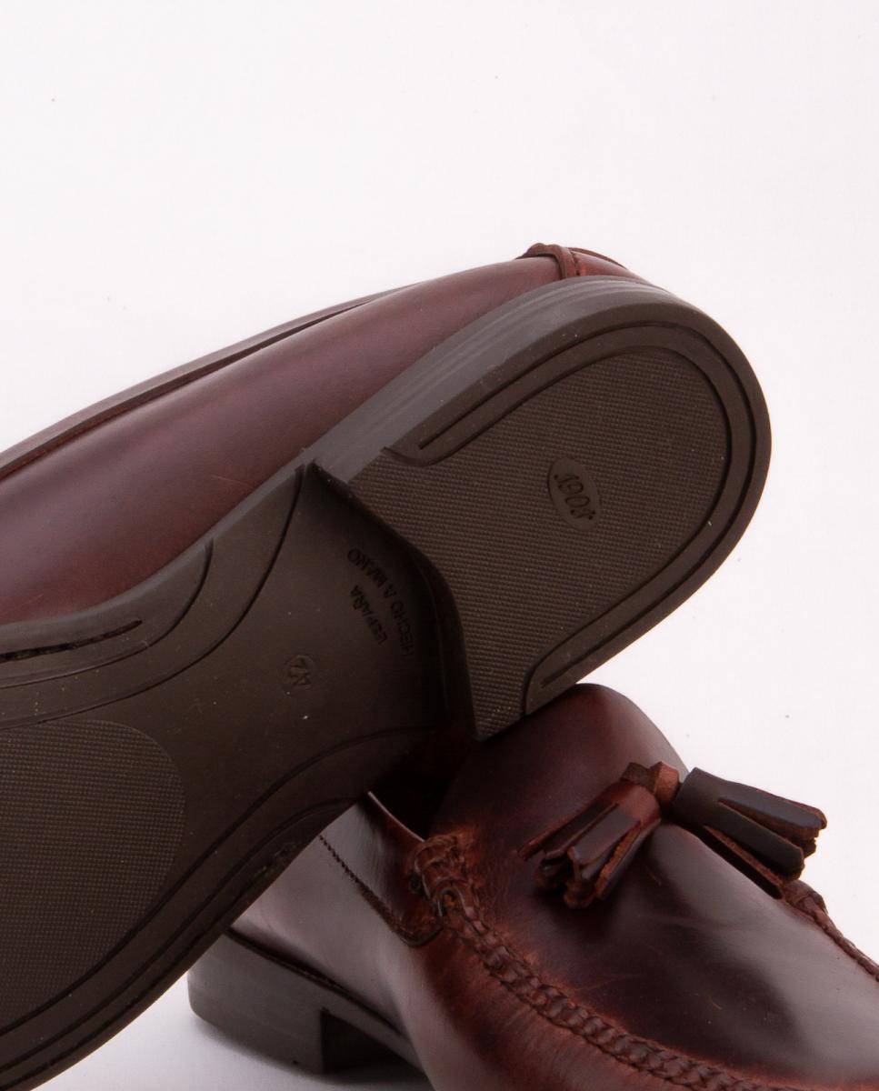 Mocassins Ciclon com Borlas e Sola de Borracha - Seahorse Castanho-escuro-4