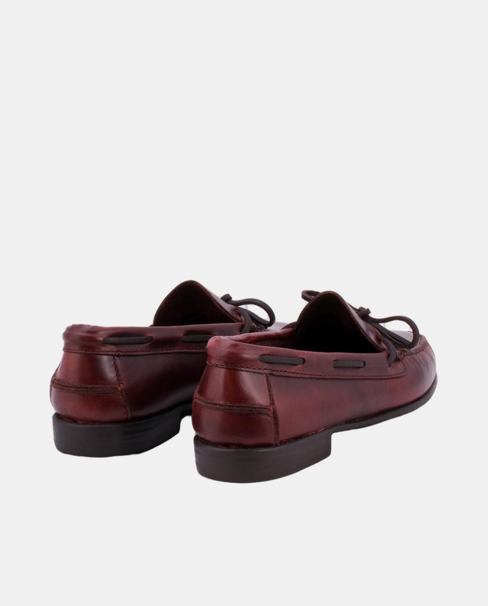 Mocassins com Laço Ciclon e Sola de Borracha - Bordeaux Bordeaux-2