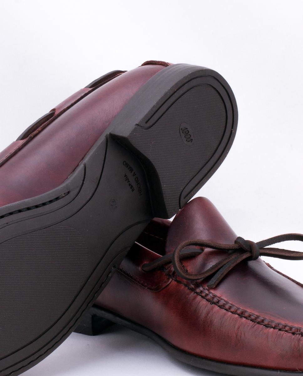 Mocassins com Laço Ciclon e Sola de Borracha - Bordeaux Bordeaux-4