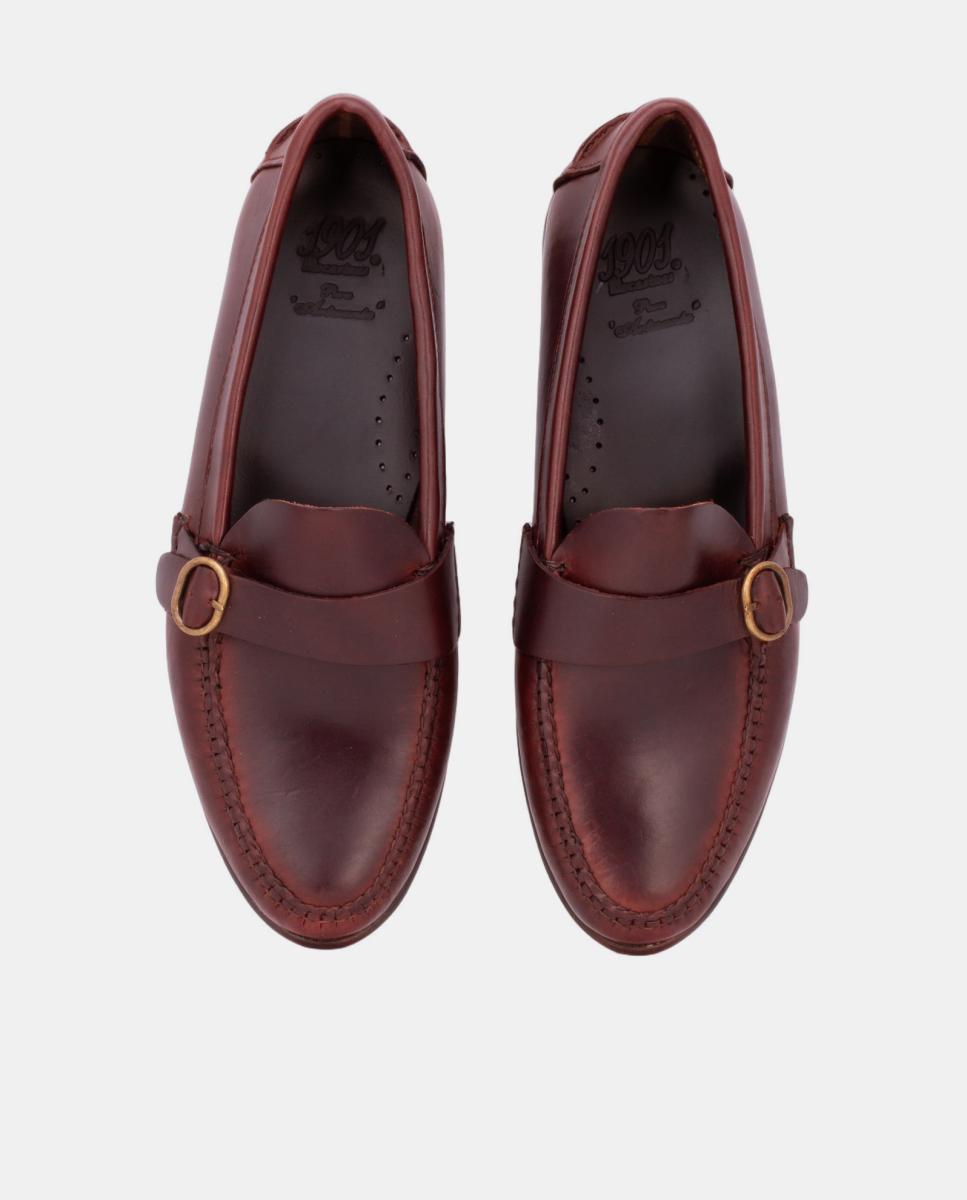 Mocassins com Fivela Ciclon com Sola de Borracha - Moka Castanho-5