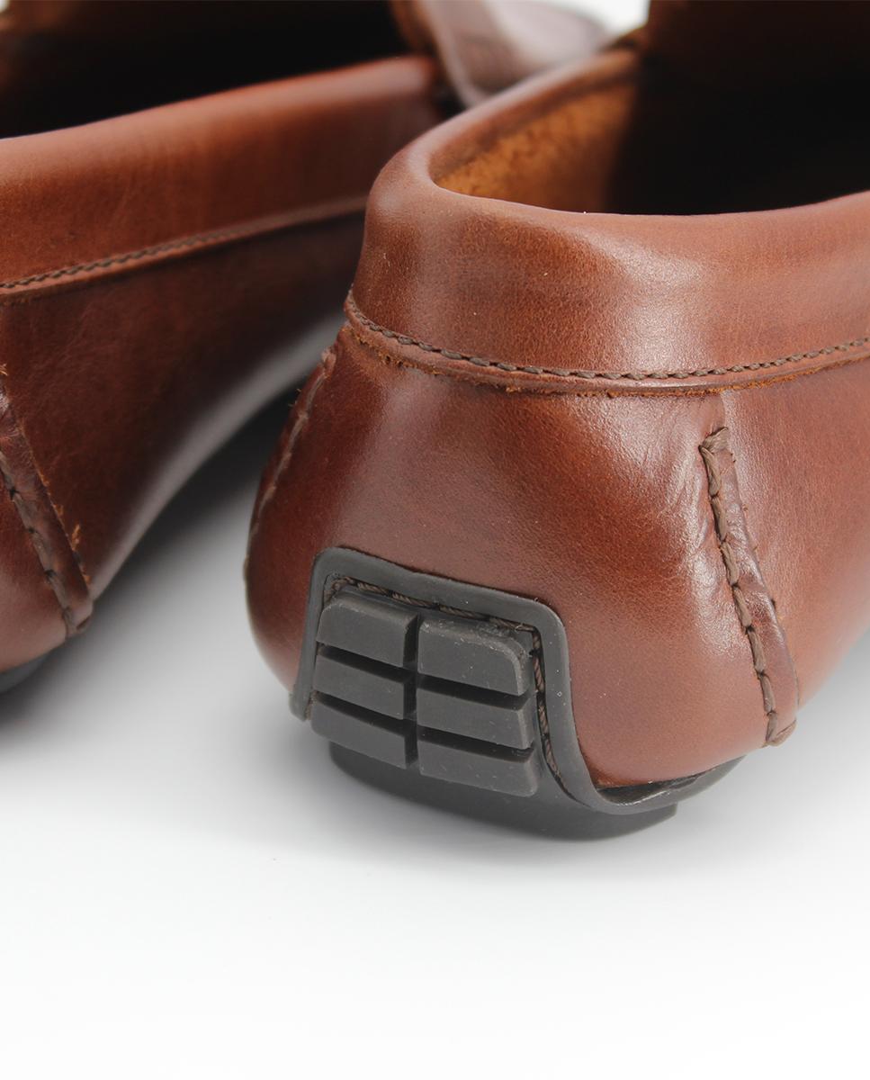 Mocassins com Travessão em Croute Couro-5
