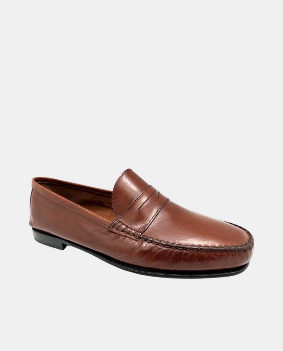 Mocassins em Pele de Búfalo com Sola de Couro Couro-2