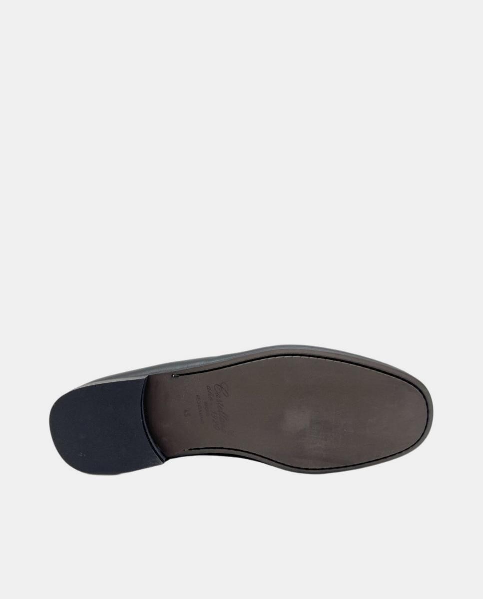 Mocassins em Pele Bovina Tipo Napa com Sola de Borracha Preto-3