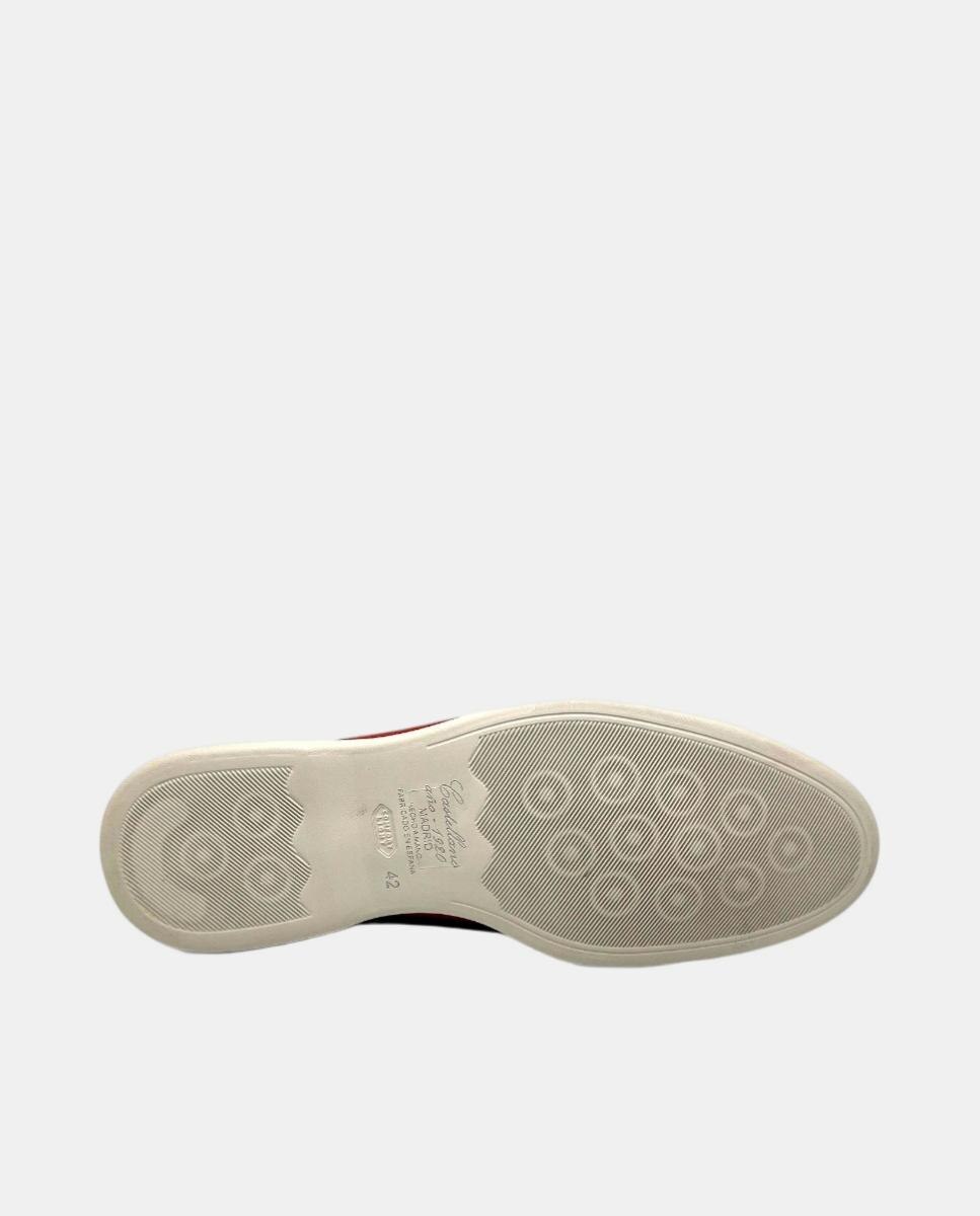 Mocassins Lisos em Croute Vermelho-cereja-3