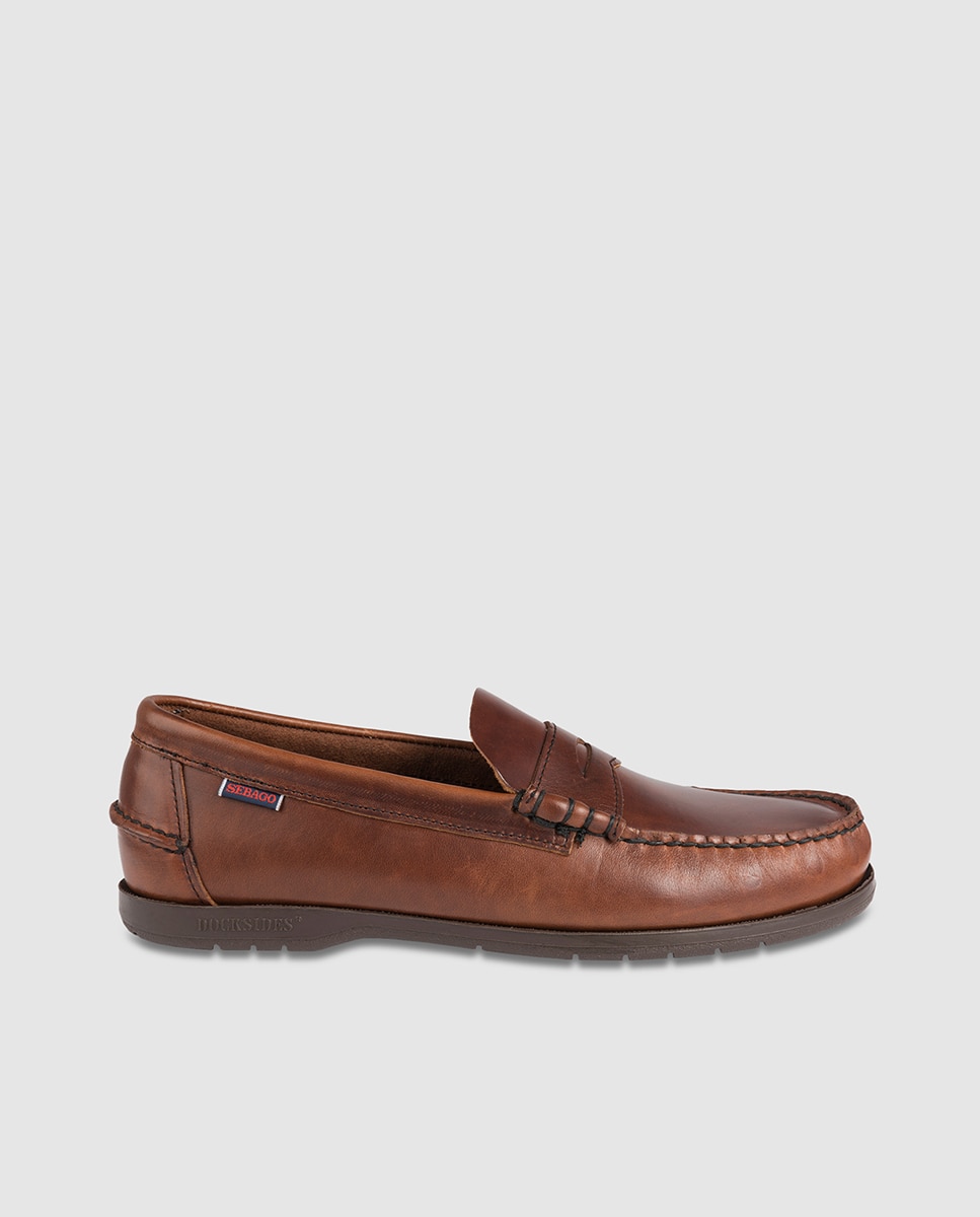 Imagem 0 de Mocassins Sebago em pele castanhos