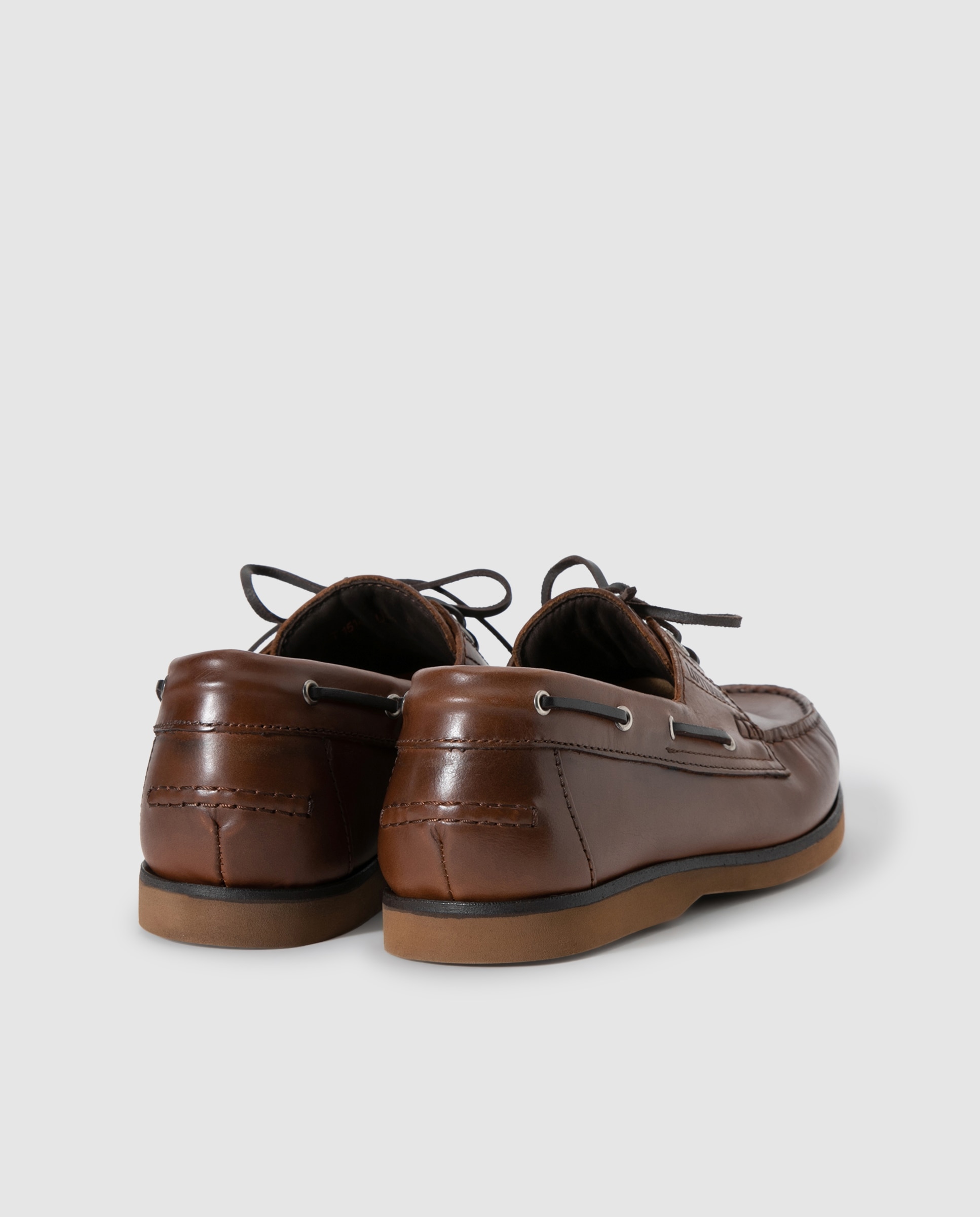 Náuticos de homem Lottusse em pele castanhos Castanho-claro-3