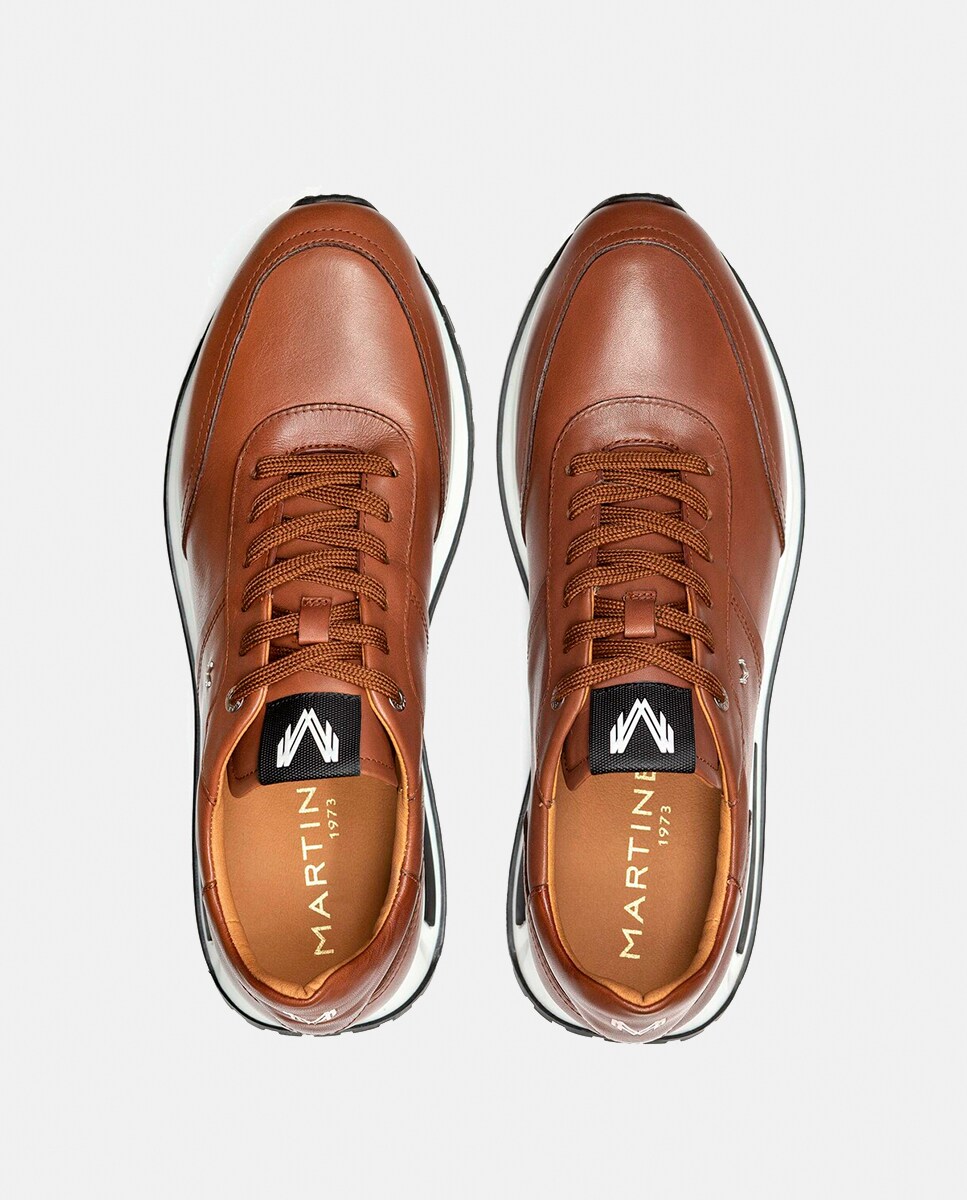 Sapatilhas em Pele Couro-6