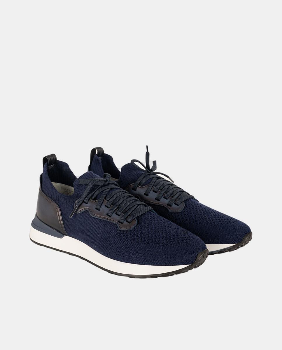 Sapatilhas de Running Knitting Azul-marinho-2