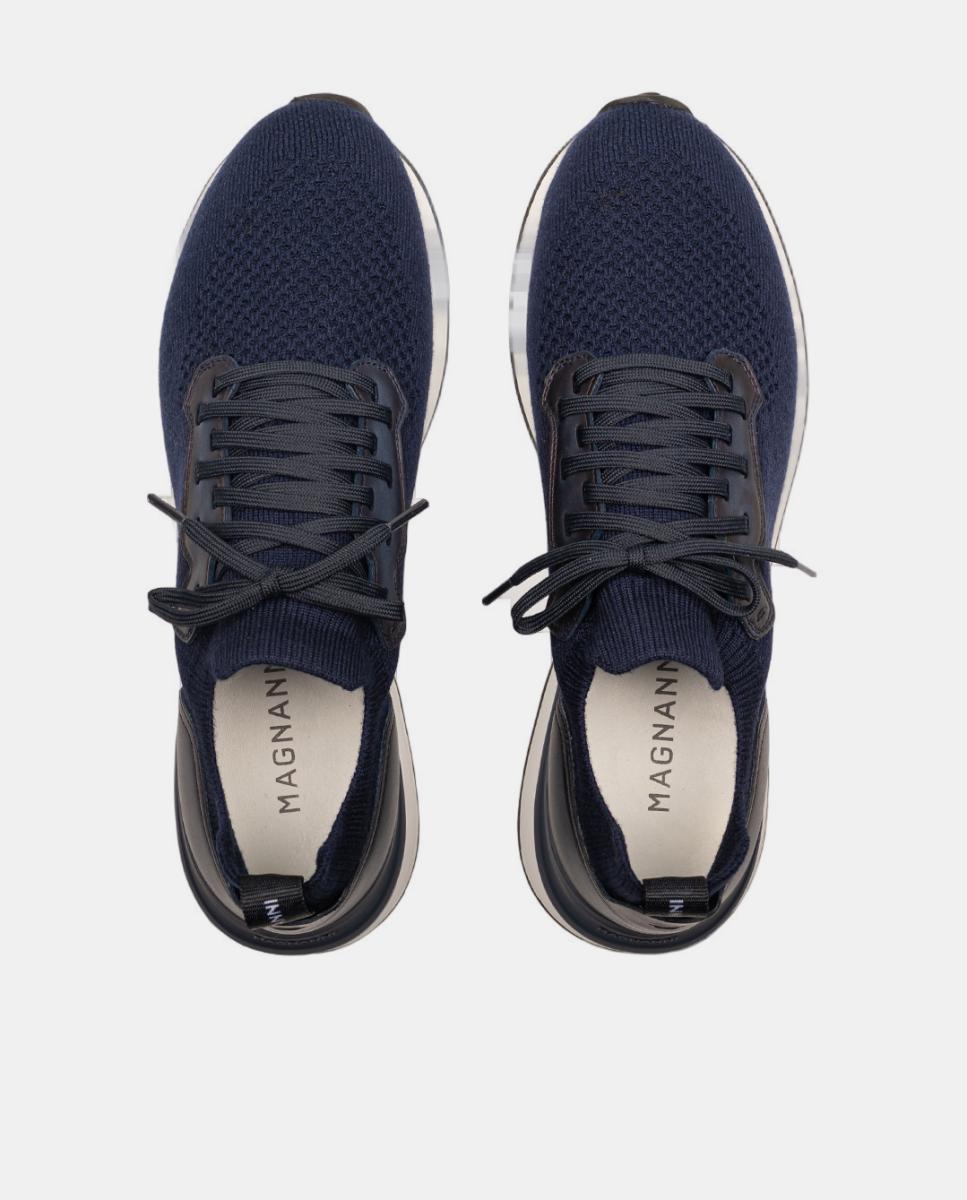 Sapatilhas de Running Knitting Azul-marinho-6