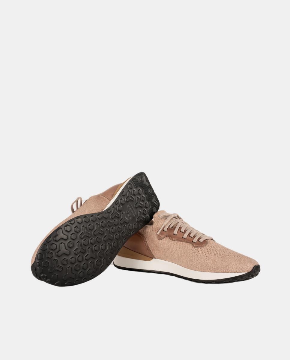 Sapatilhas de Running Knitting Natural-4