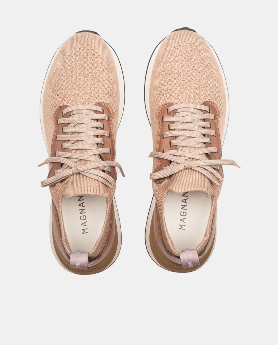 Sapatilhas de Running Knitting Natural-6