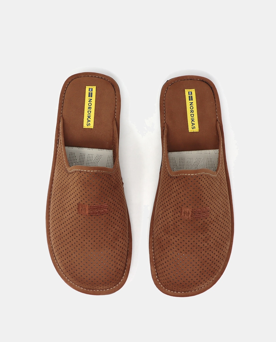 Pantufas Castanho-4
