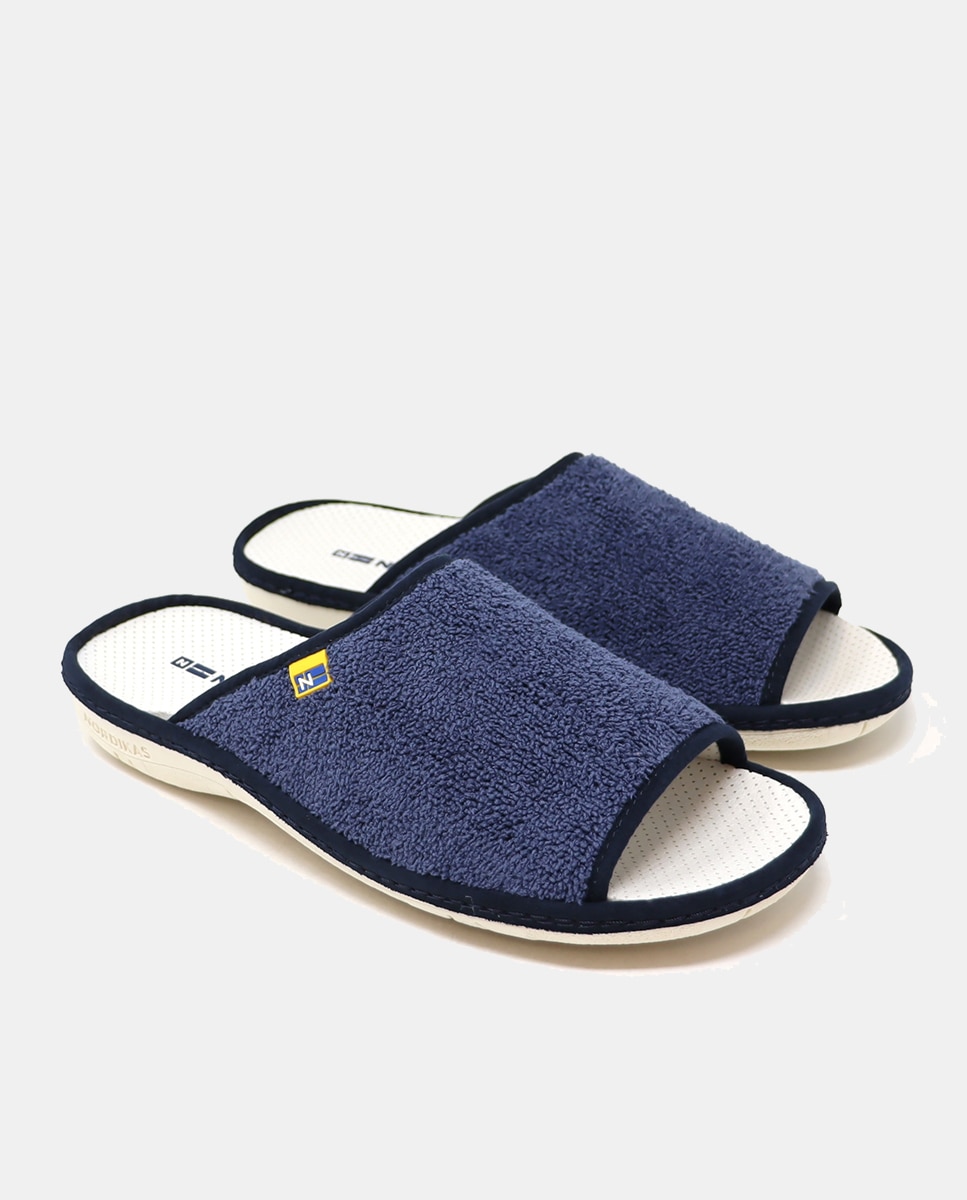 Chinelos de Quarto Azul-2