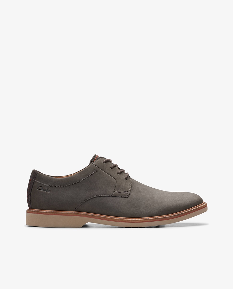 Sapatos de Atacadores Atticus LT Lace em Nobuck Cinzento-2
