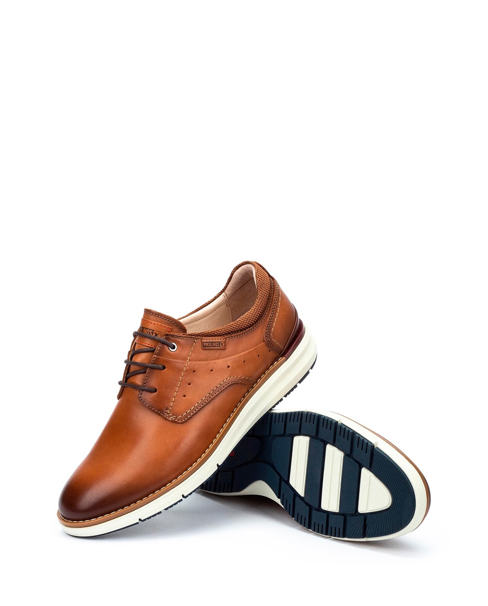 Sapatos de Atacadores e Bluchers em Pele Castanho-9