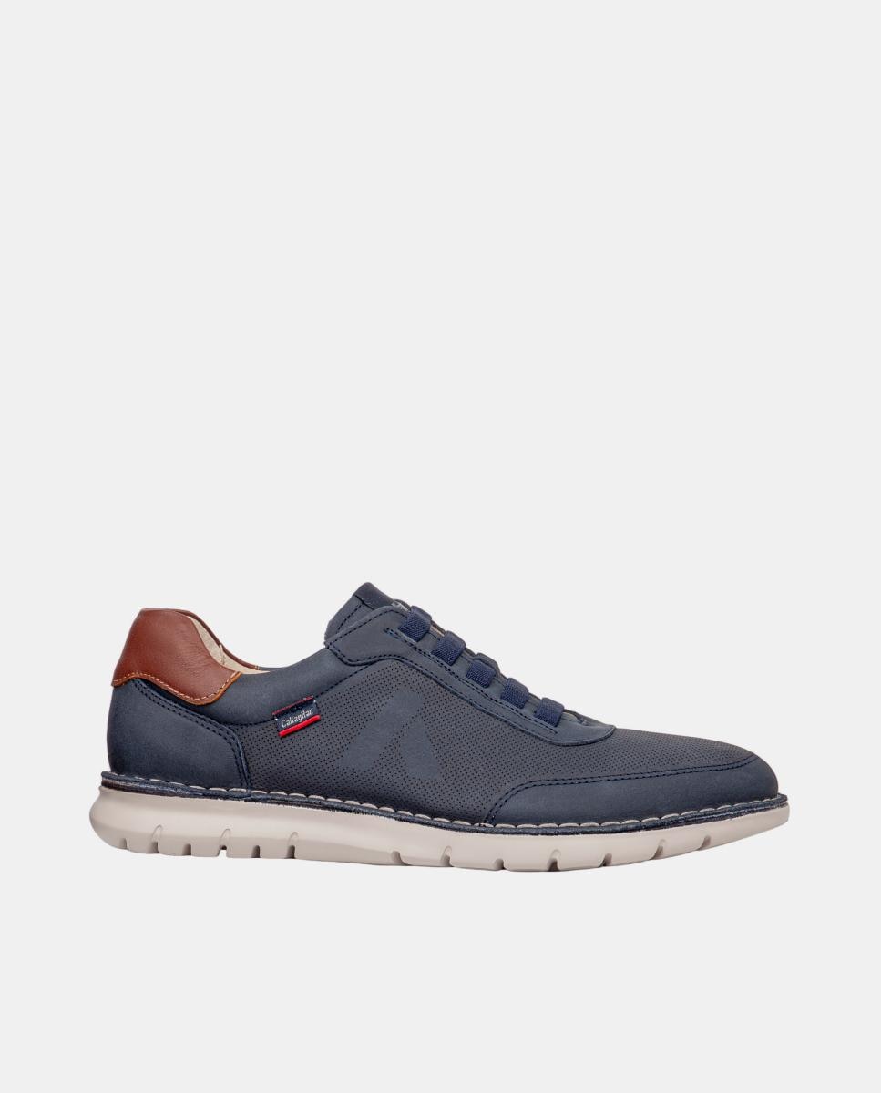 Callaghan - Zapato cordones elasticos piel.