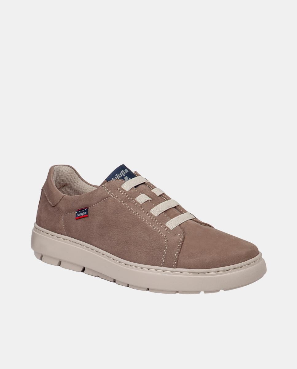 Sapatos Elásticos em Pele Natural-2