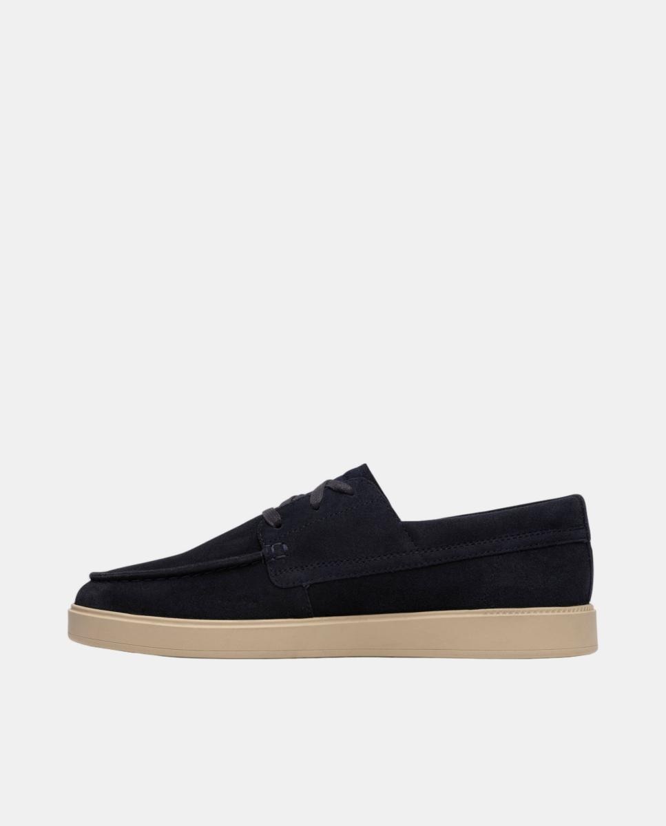 Sapatos Flexway Step em Pele com Sola de Borracha Azul-escuro-2