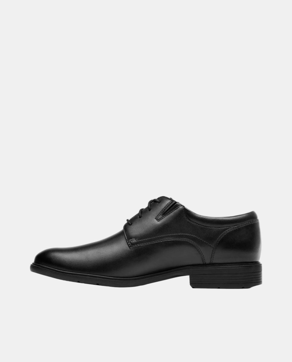 Sapatos Steadwell Lace em Pele com Sola de Borracha Preto-2