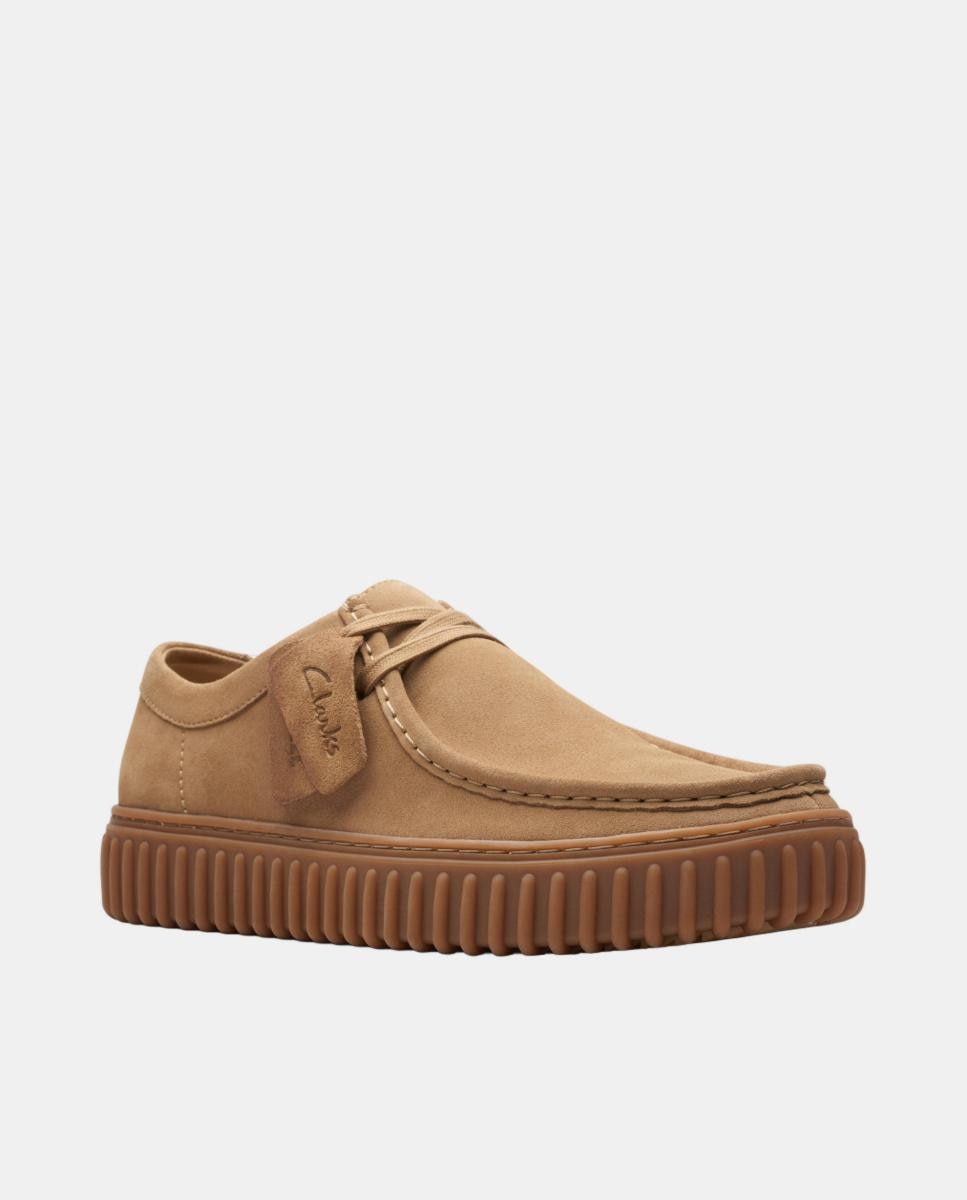 Sapatos de Atacadores em Camurça e com Sola TR Branco-3